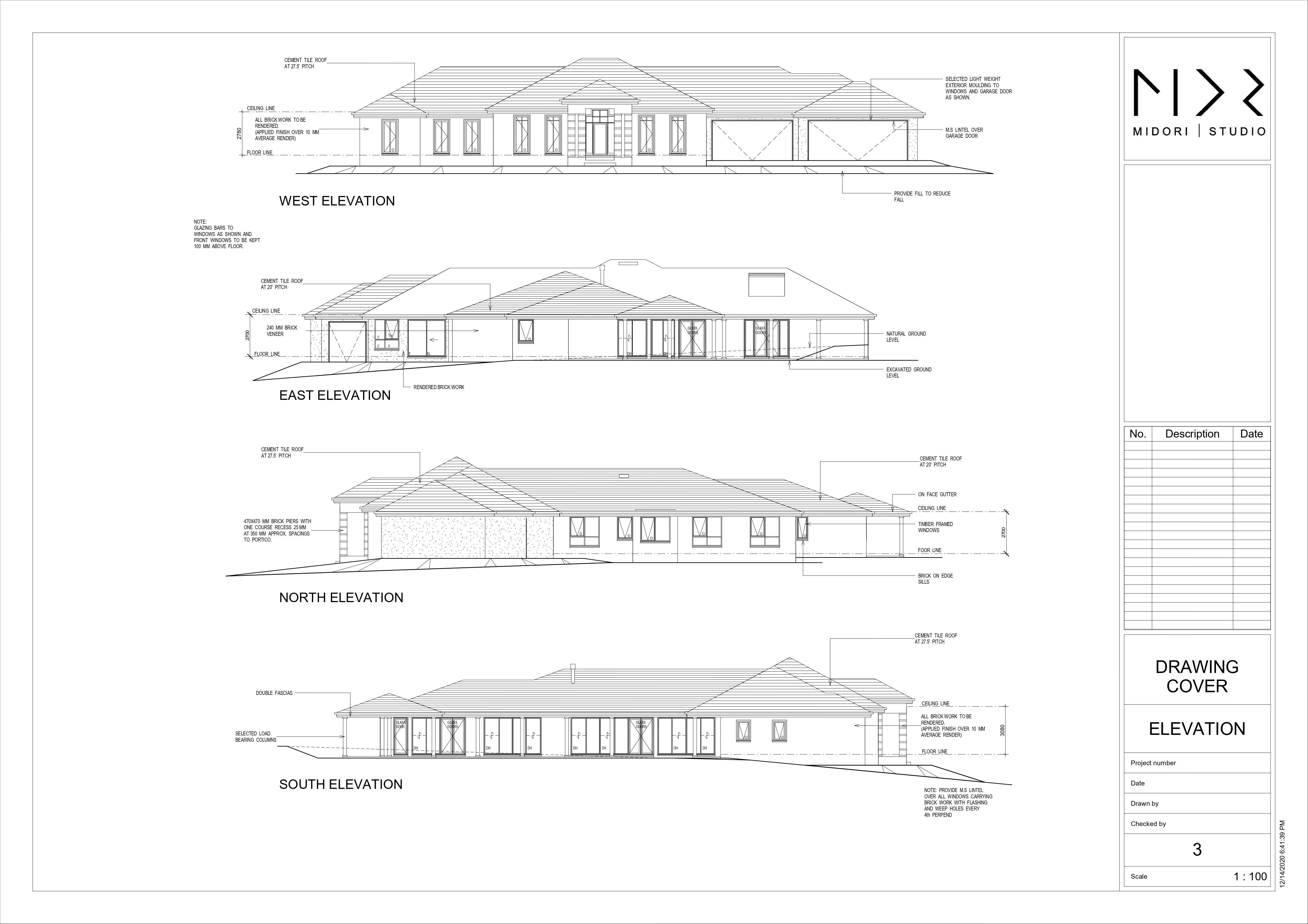 REVIT DRAWING BUILDING COVER HOUSE 03-2