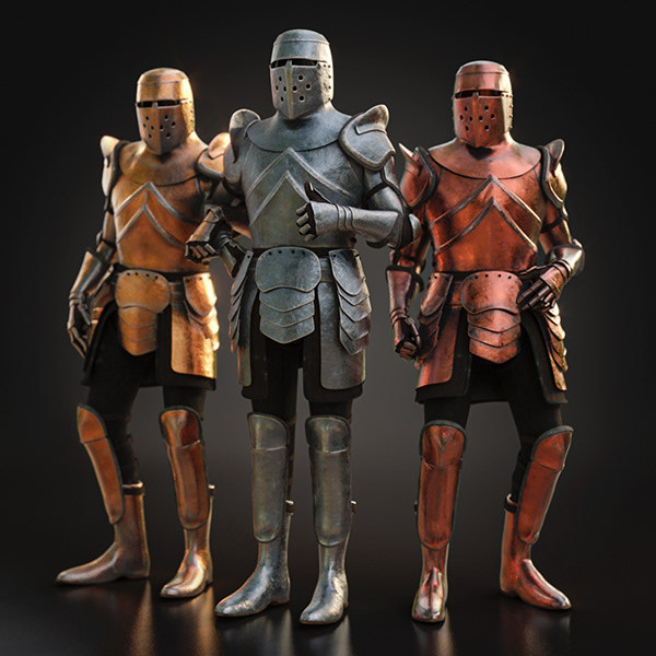 Redshift 材质库 C4D 金属包-34