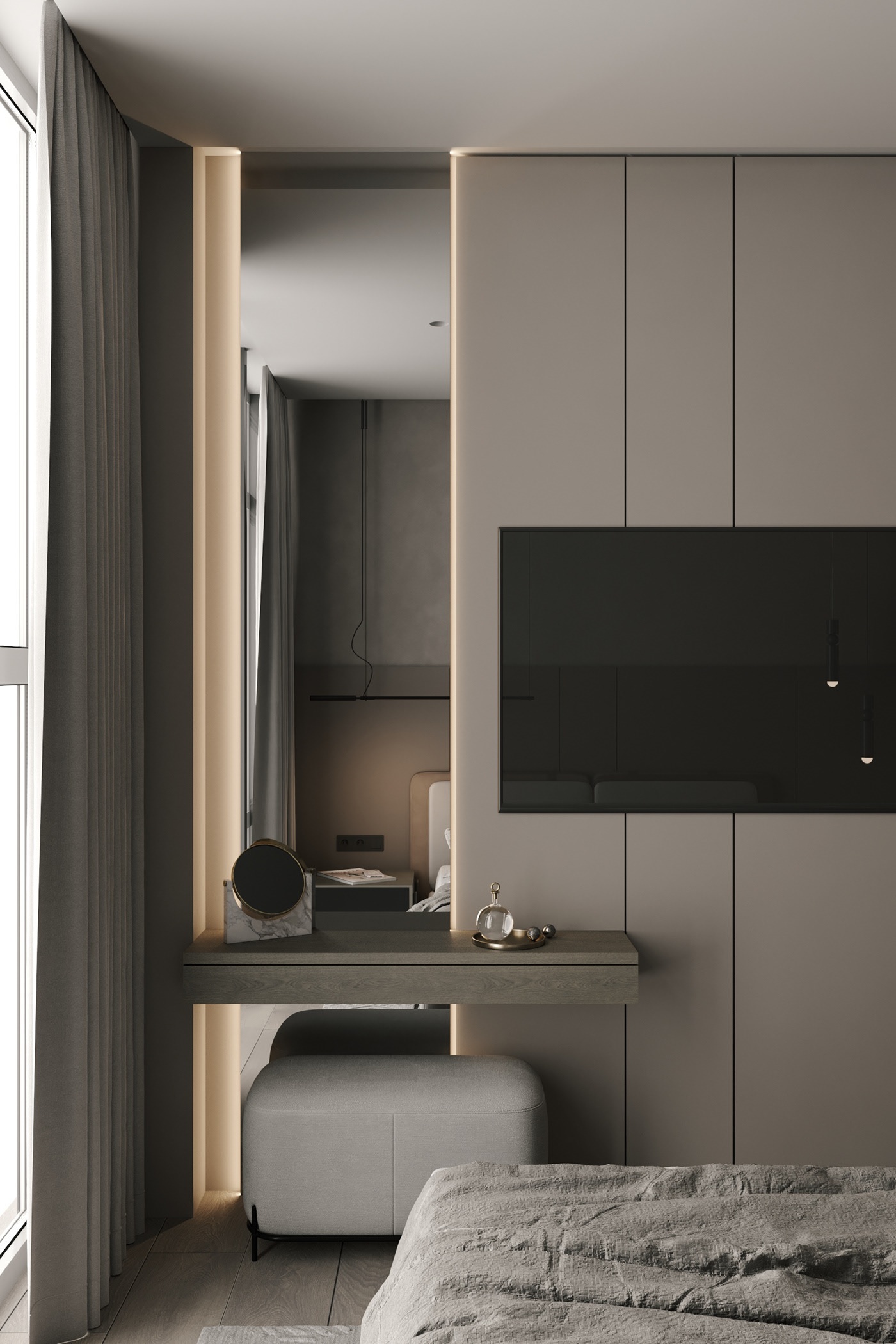 ArtPartner /亚麻+灰褐色的高级空间-12