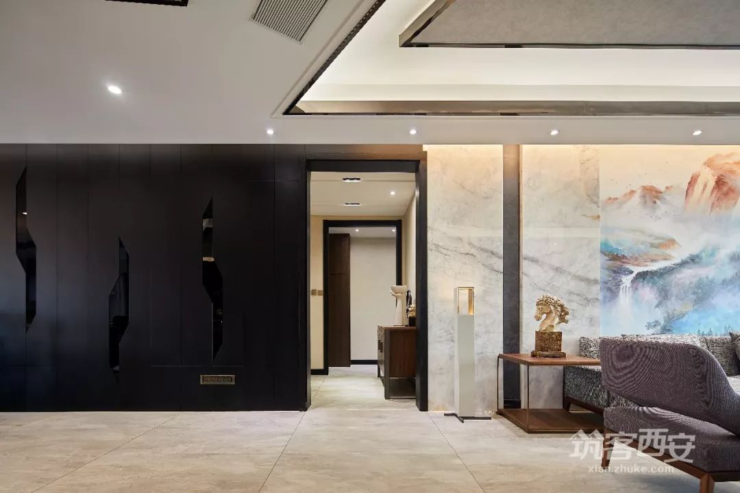 黑白灰的现代简中婚房,温馨与品味的完美融合-4