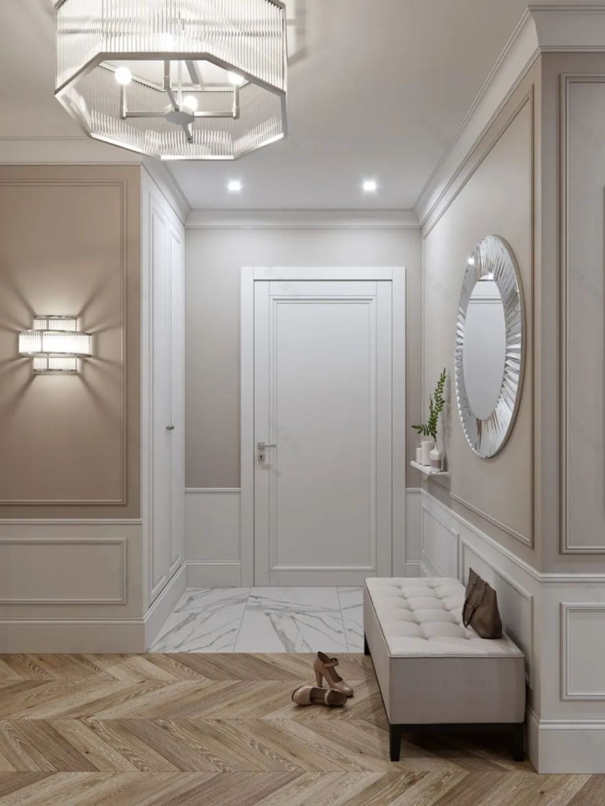 莫斯科现代轻奢高级质感的居住空间-8