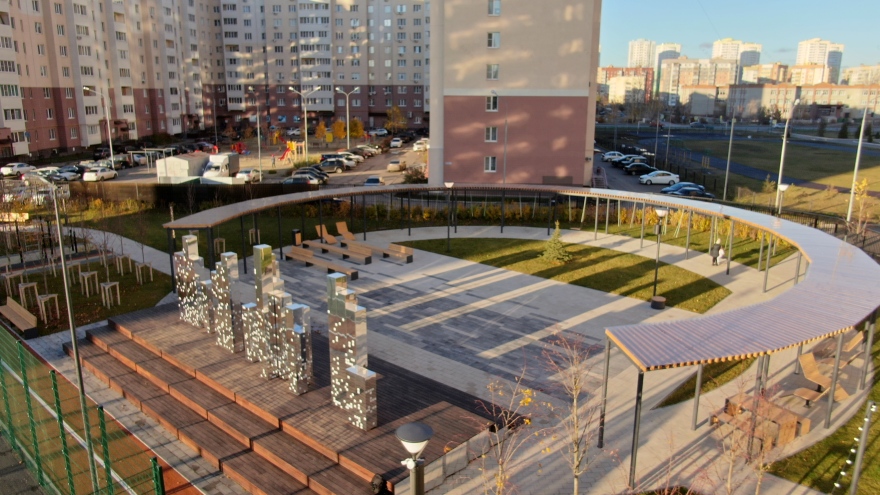 ЖК «Квартет»小区景观设计丨俄罗斯奔萨丨Farbstein-41