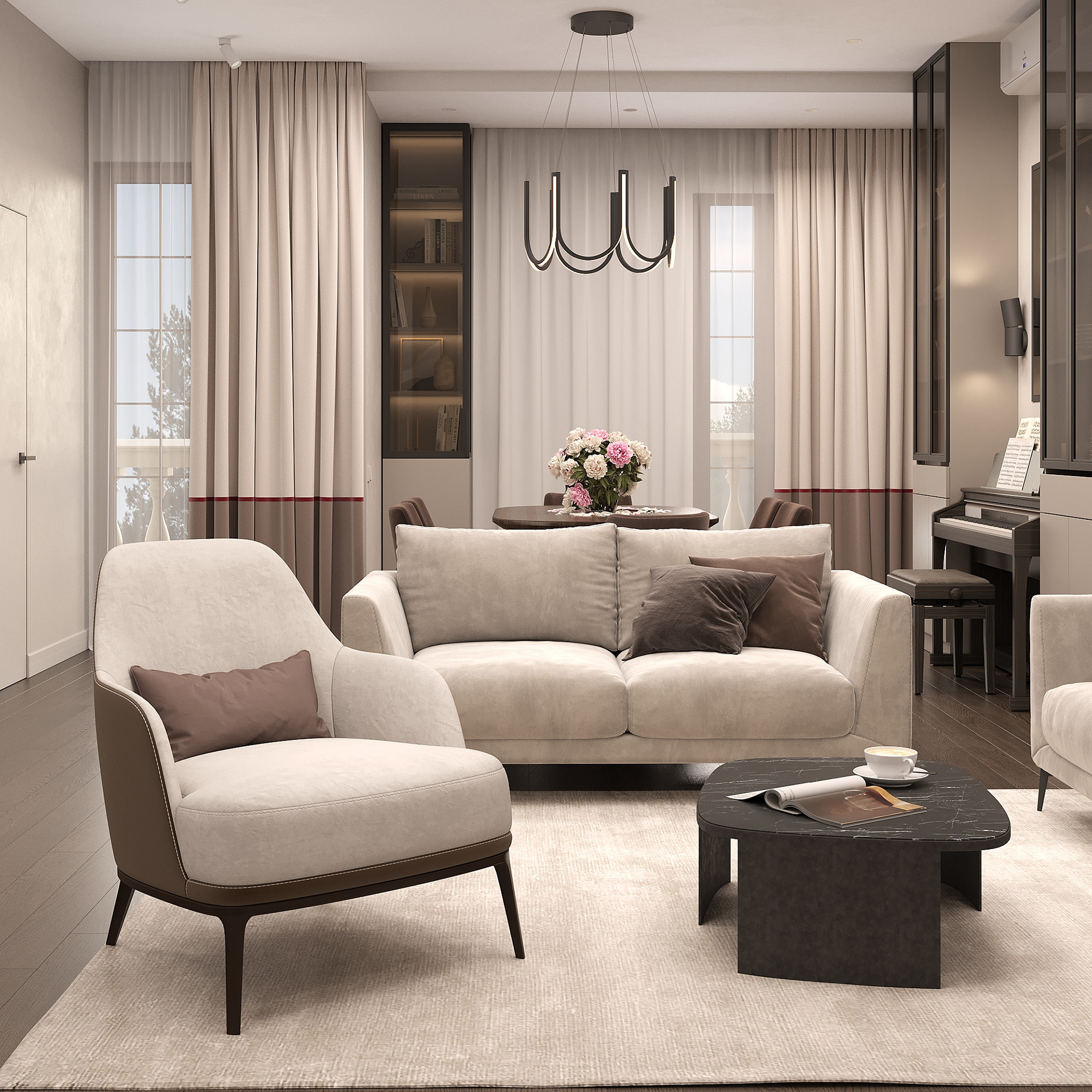 四口之家120平现代设计住宅-9