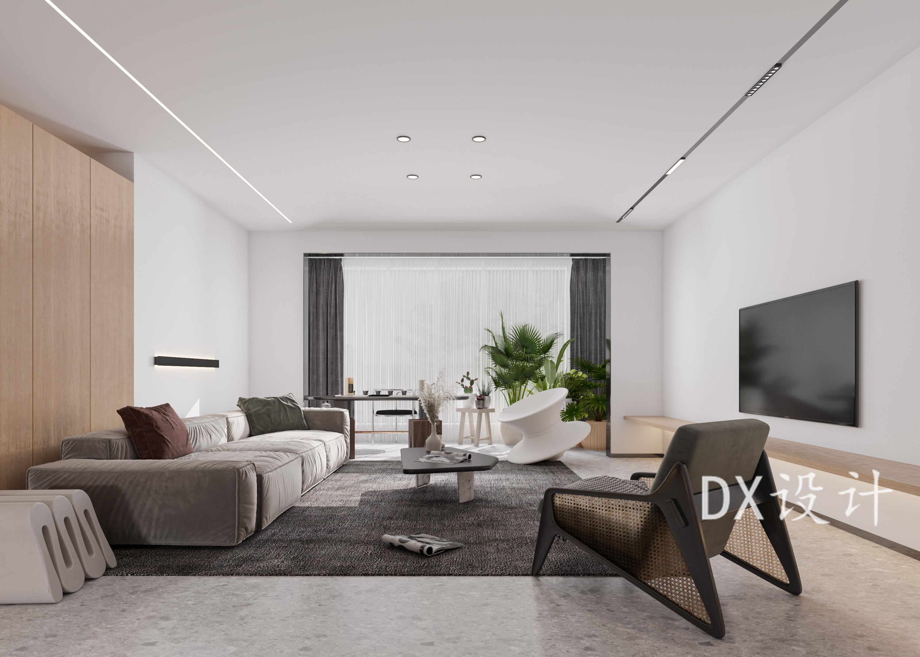 现代简约客餐厅设计合集丨原创作品-7