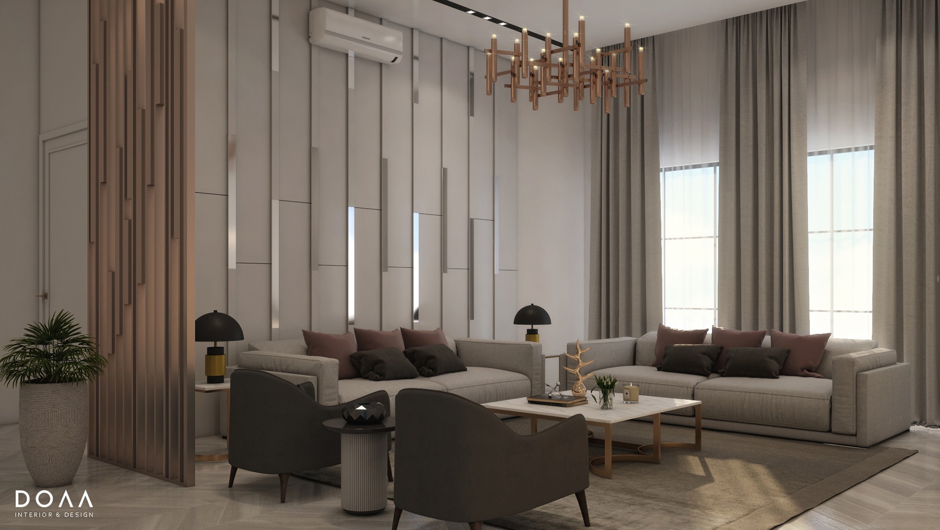 舒适与豪华别墅内部丨Doaa Interior-8