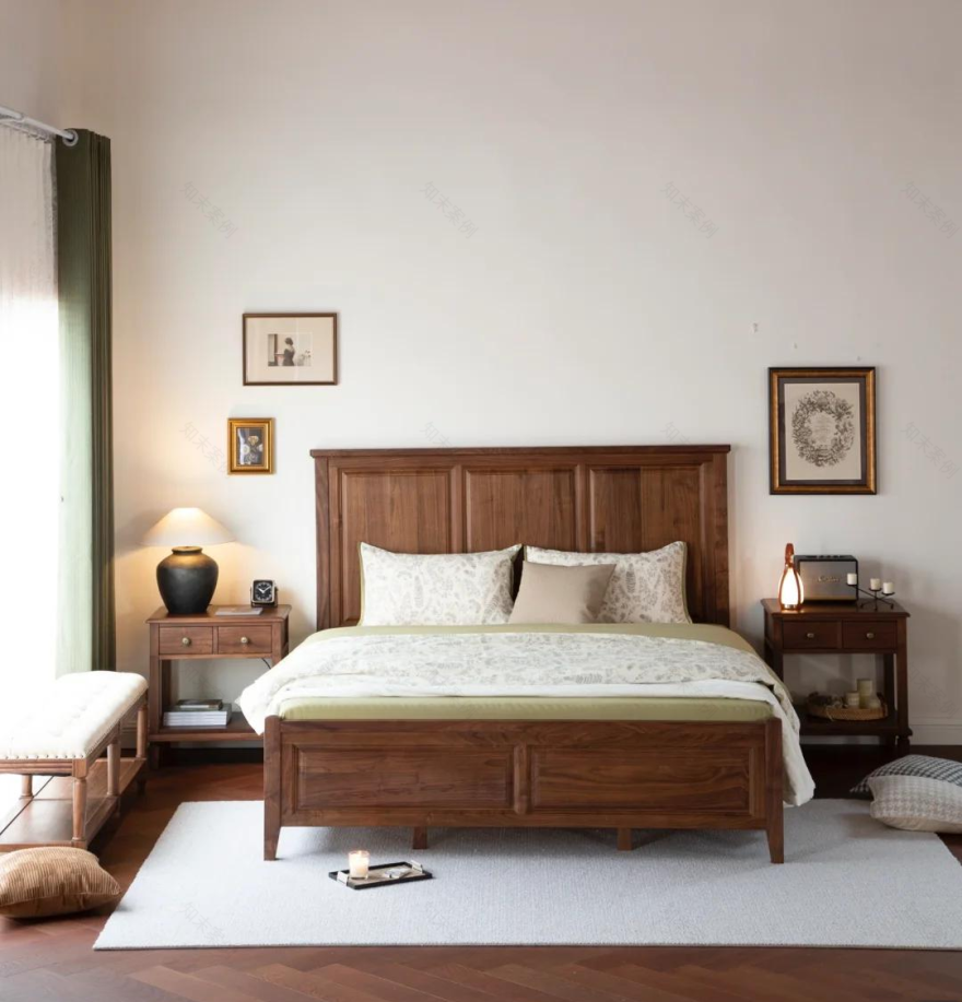 开放隔断时尚加电视墙,110㎡现代美式家这样装更实用!-20