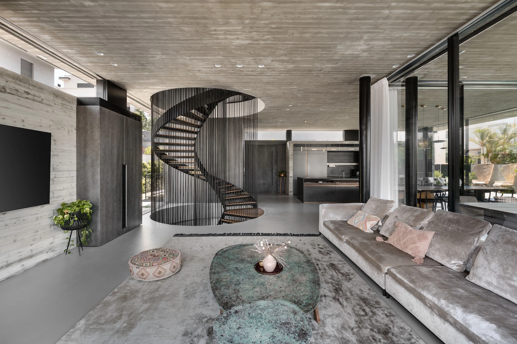 为六孩家庭设计的现代别墅丨以色列丨Israelevitz Architects-9