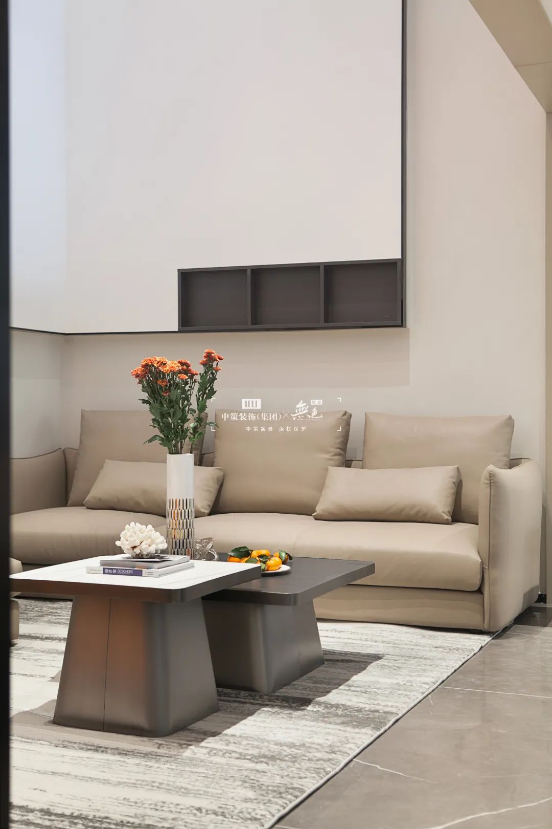 字形意,雍景湾 480㎡现代轻奢别墅装修之美丨中策-5