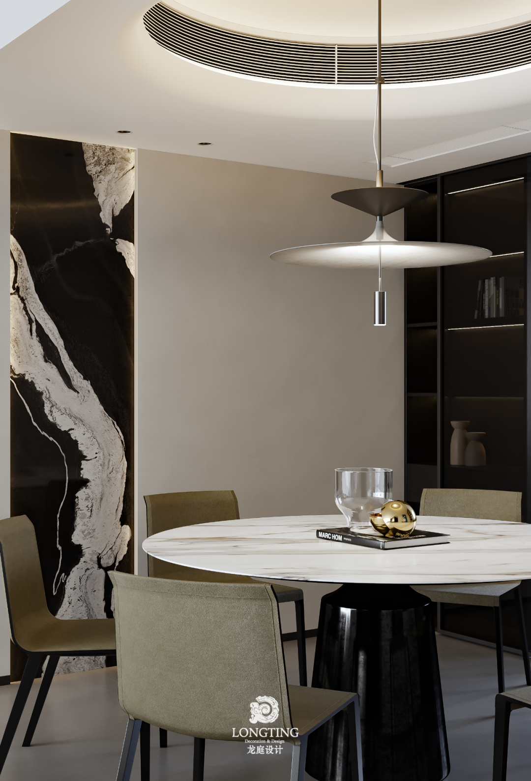 忆境府·现代简约生活空间丨龙庭设计-25