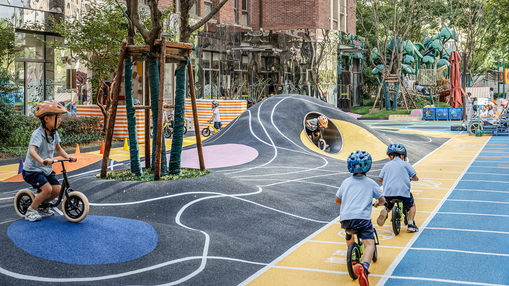 飞行棋幼儿园（上海市徐汇区科技幼儿园文定园景观提升）丨中国上海丨VIA维亚景观-8