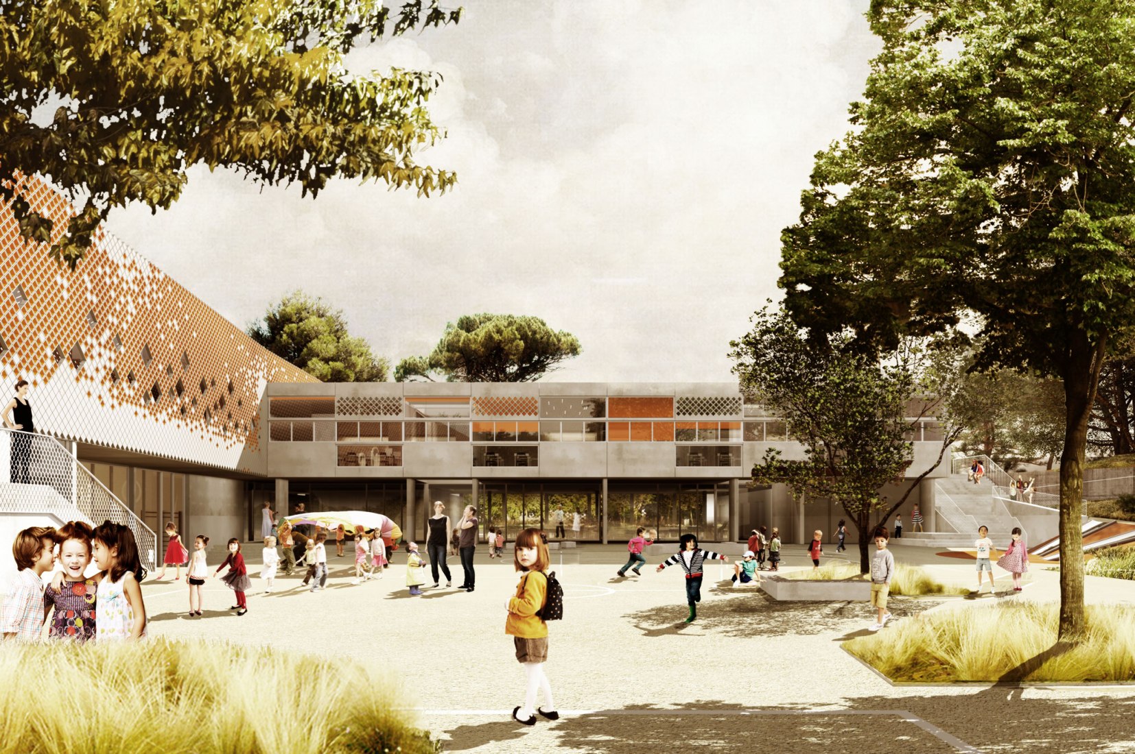 马德里法国学校儿童学校扩建项目丨西班牙马德里-14