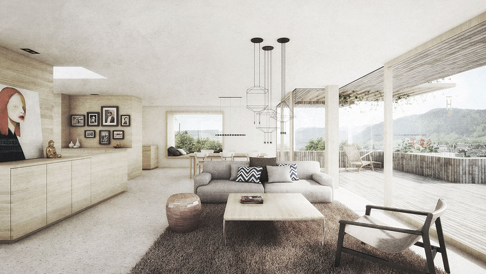 露台住宅；带露台的房屋（注：在不同语境下，Terrassenhaus可能更倾向于一种特定的住宅形式，如连排别墅，在德语中Reihenhaus更常见指连排别墅，但Terrassenhaus在有些语境也可表达这种带有露台的连排式住宅概念，这里基于狭义最直白的表述为露台住宅 ）  丨Think Architecture-2