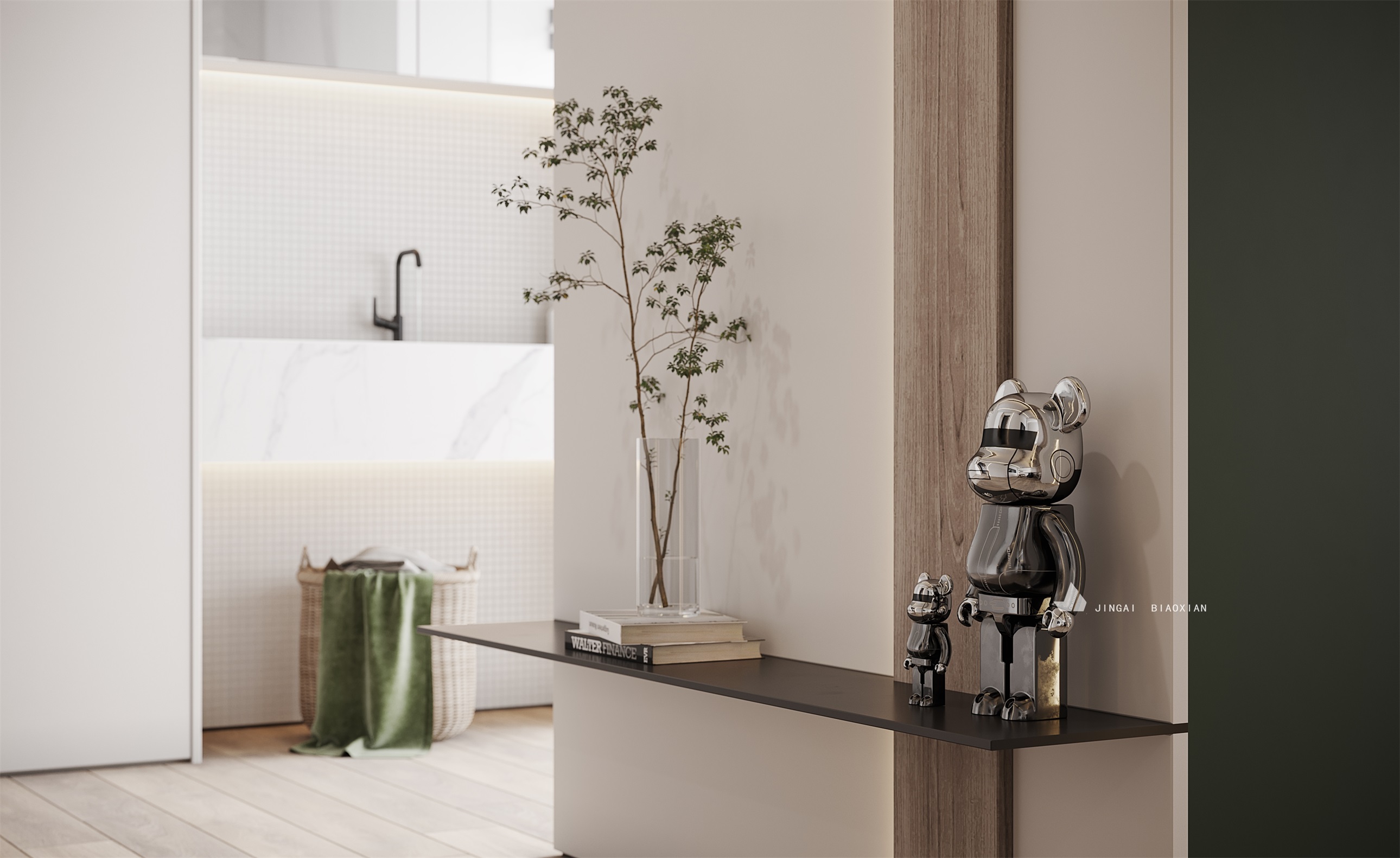 金该视觉呈现的时尚办公空间丨朱晨毅-5