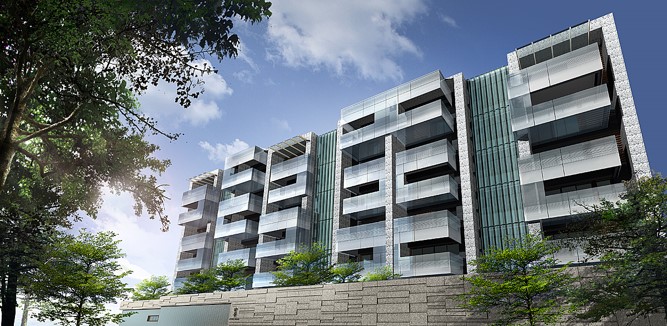 Mintsu Rd. Residence Taipei. Completed 2014-3