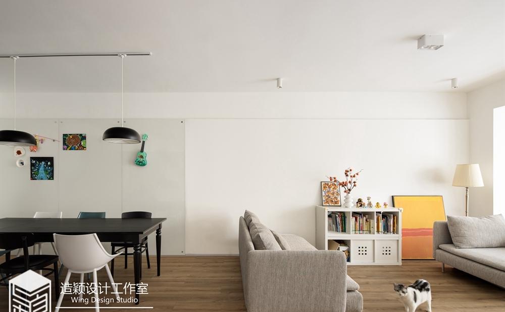 极简艺术 · 客餐厅一体设计-6