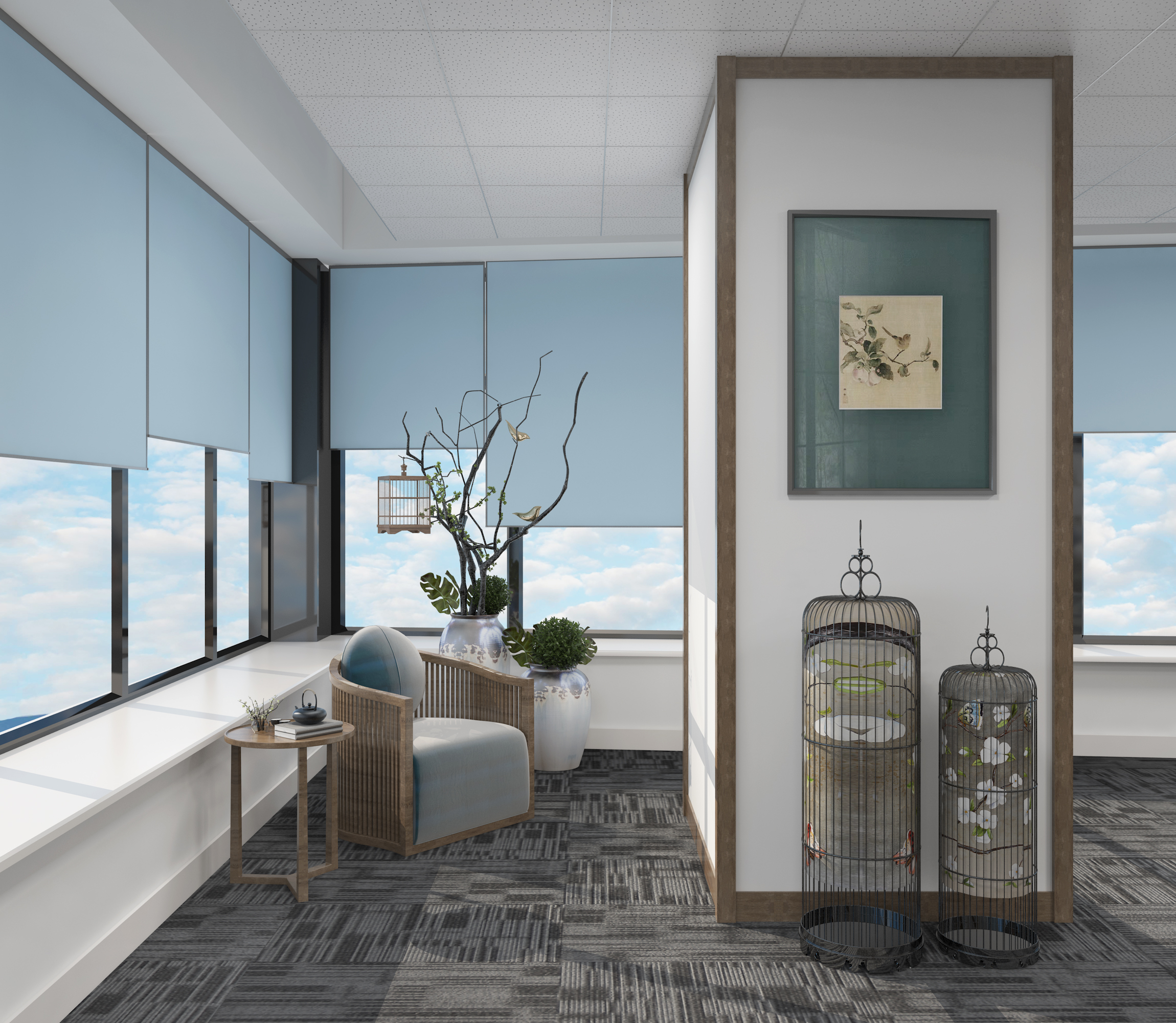 中式办公空间设计丨中国杭州-5