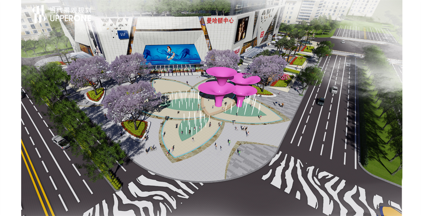 湘潭梓晖·曼哈顿中心景观设计丨中国湘潭丨当代景观规划-1