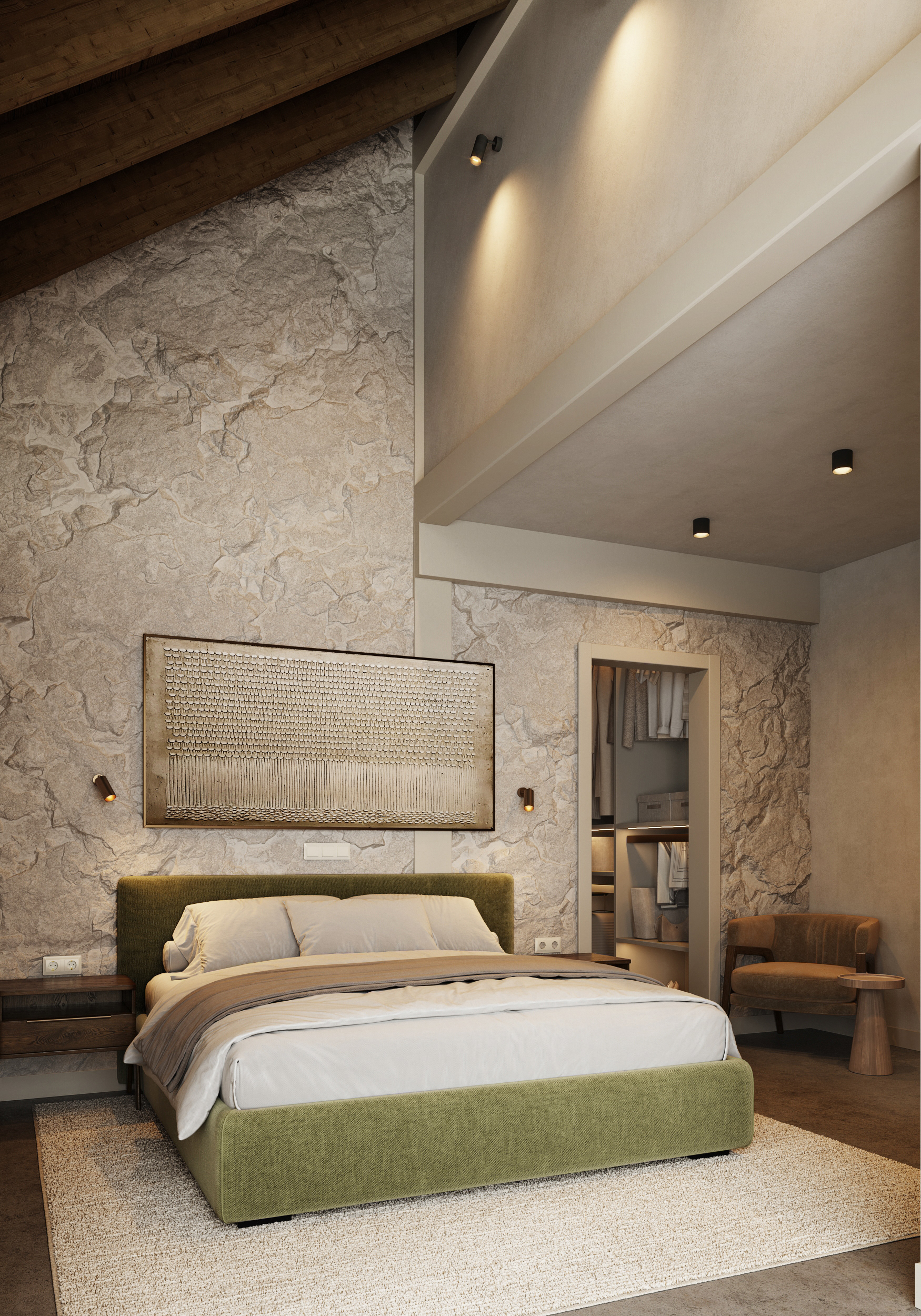 白俄罗斯半木结构房屋室内设计-15