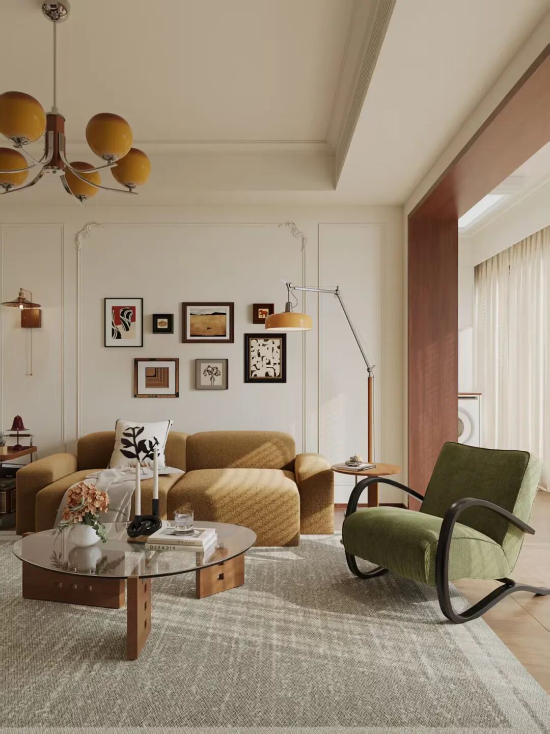 OriginalDesign|作品赏析|润府126,从厨房到客厅，一扇窗解锁法式复古的“通透密码”-33