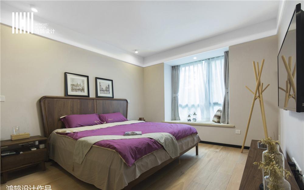 98㎡北欧风家居,原木韵味与怀旧水泥墙的完美结合-16