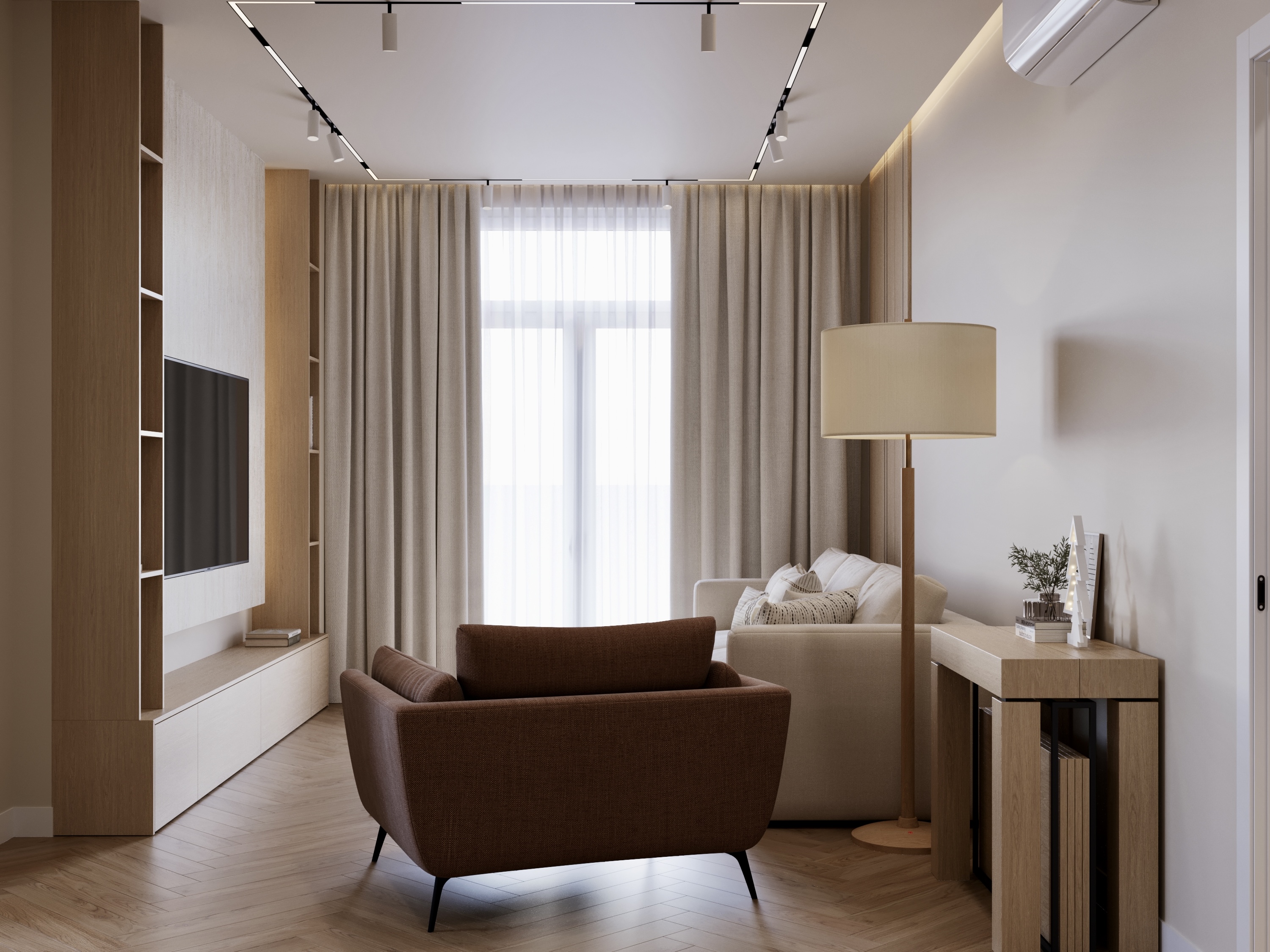 Living Room,KItchen,Hallway室内设计丨ArmeniaYerevan-8