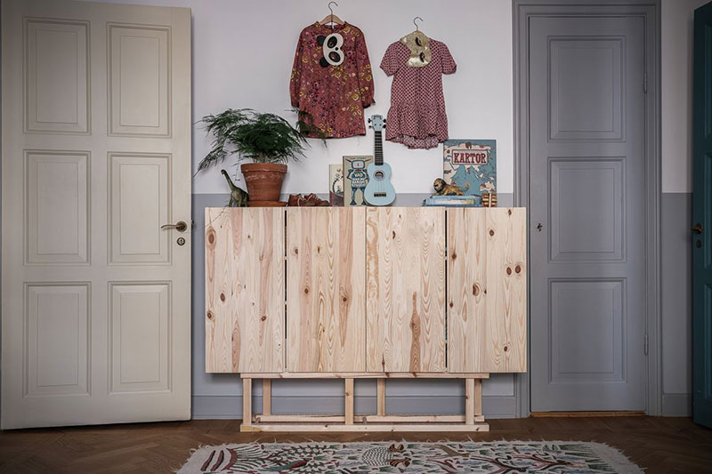 绿色调的斯堪的纳维亚公寓设计-21