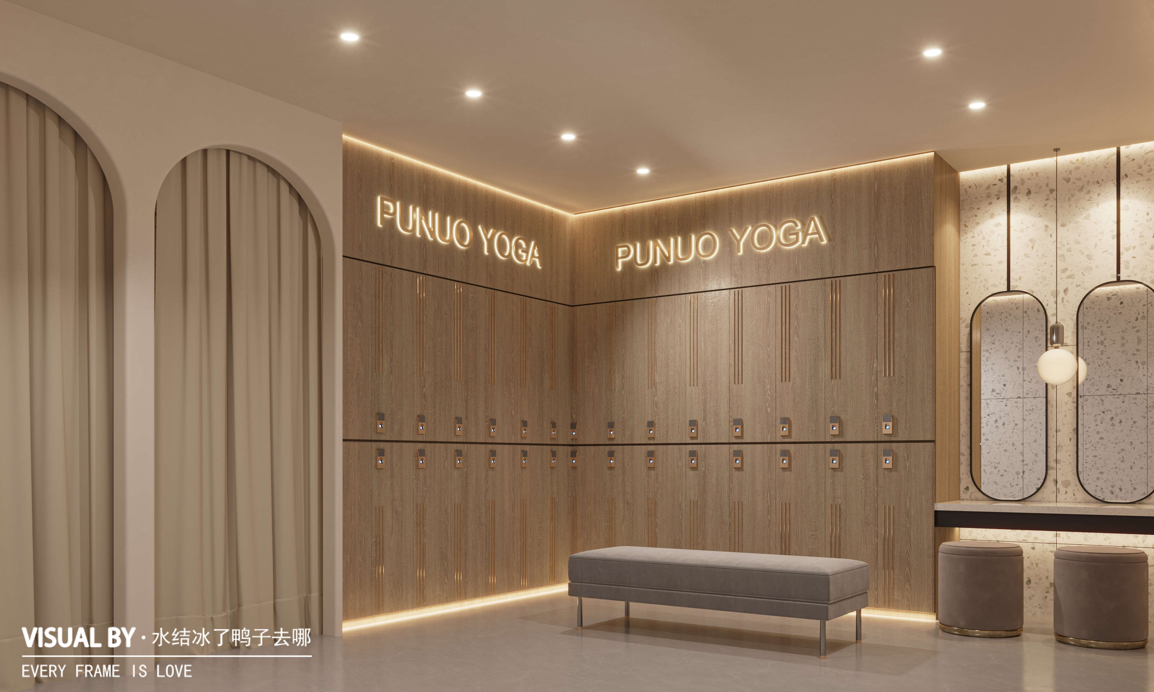 瑜伽店效果图-14