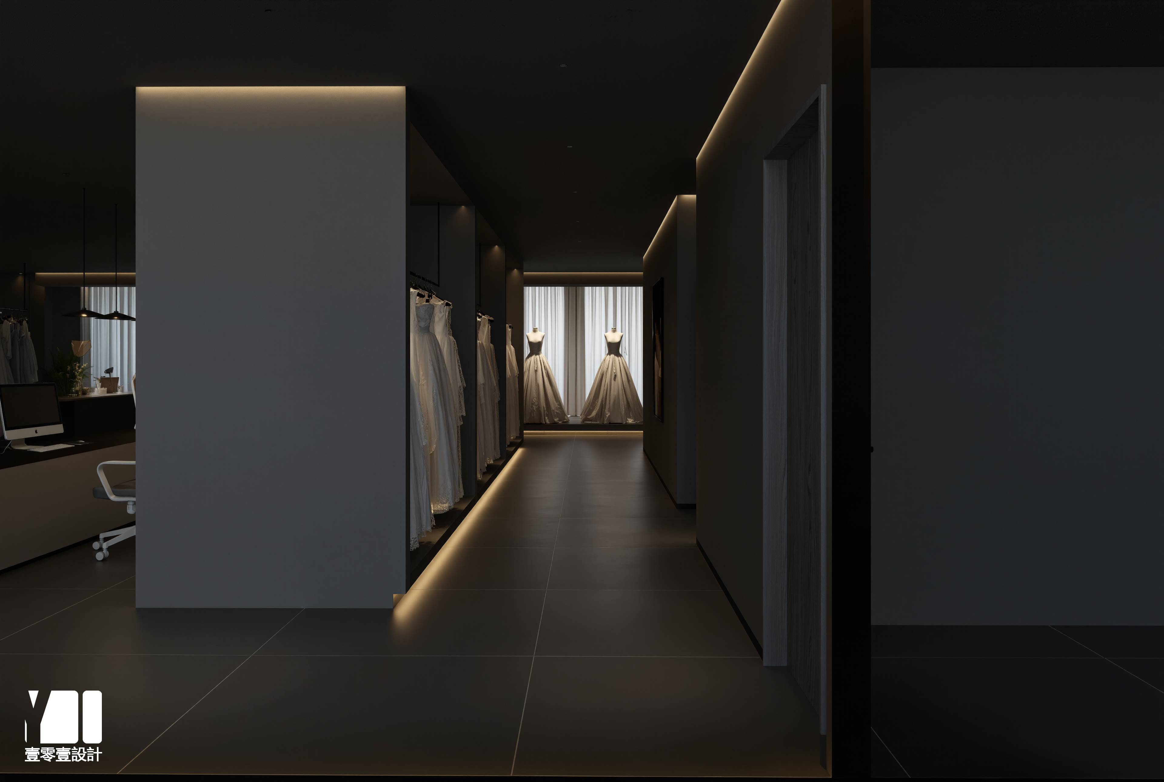 「灰与红 打造高级感爆棚的婚纱视觉盛宴-2