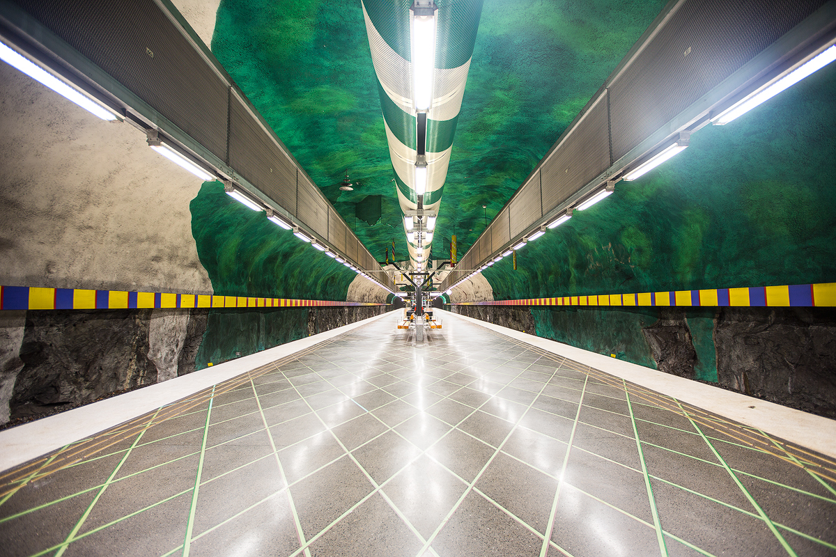Stockholm Subway II 车站设计丨瑞典斯德哥尔摩丨Calle Artmark-13
