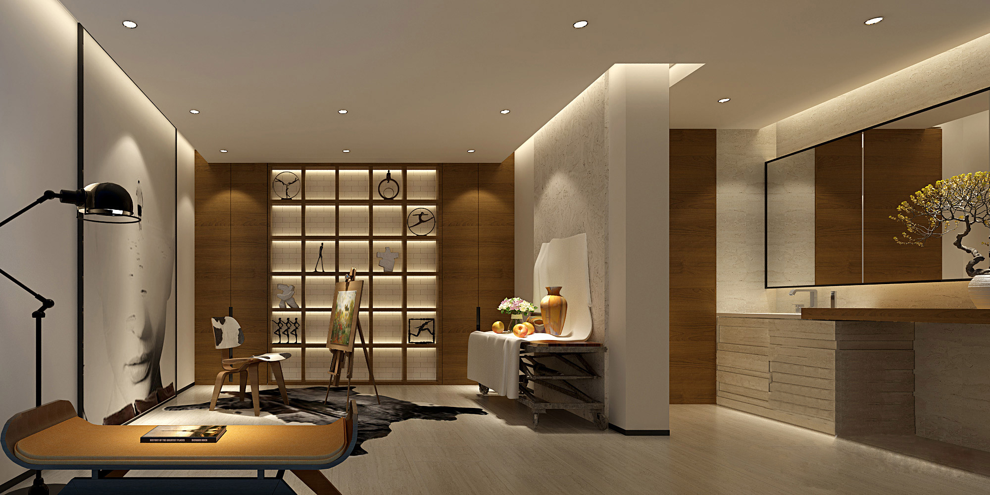 新中式 中式古典 奢华家装别墅样板房-8-15