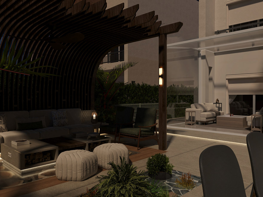 Organic Retreat | Contemporary Outdoor Living Space-47