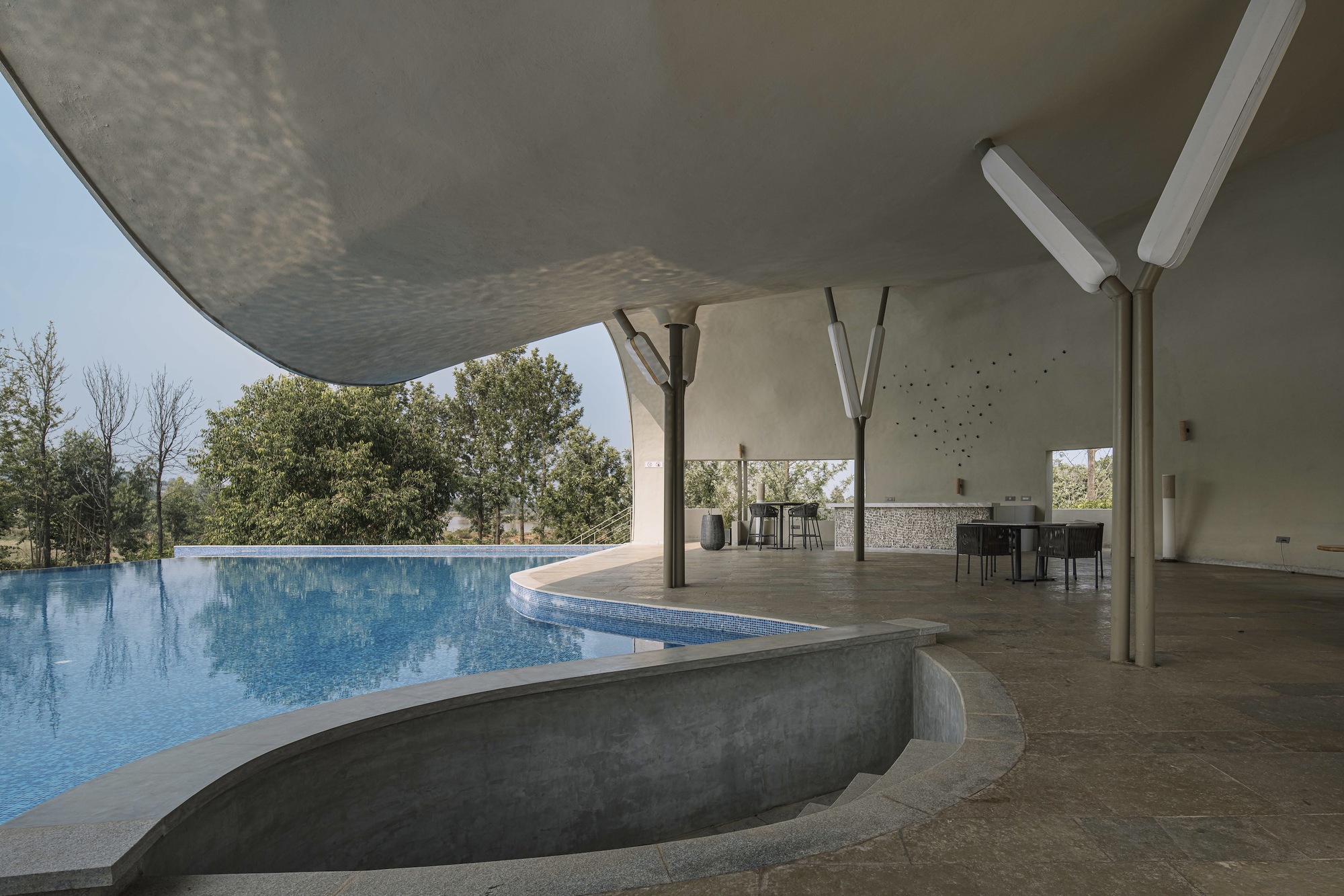 水上泳池和水疗中心丨印度丨Treelight Design-9