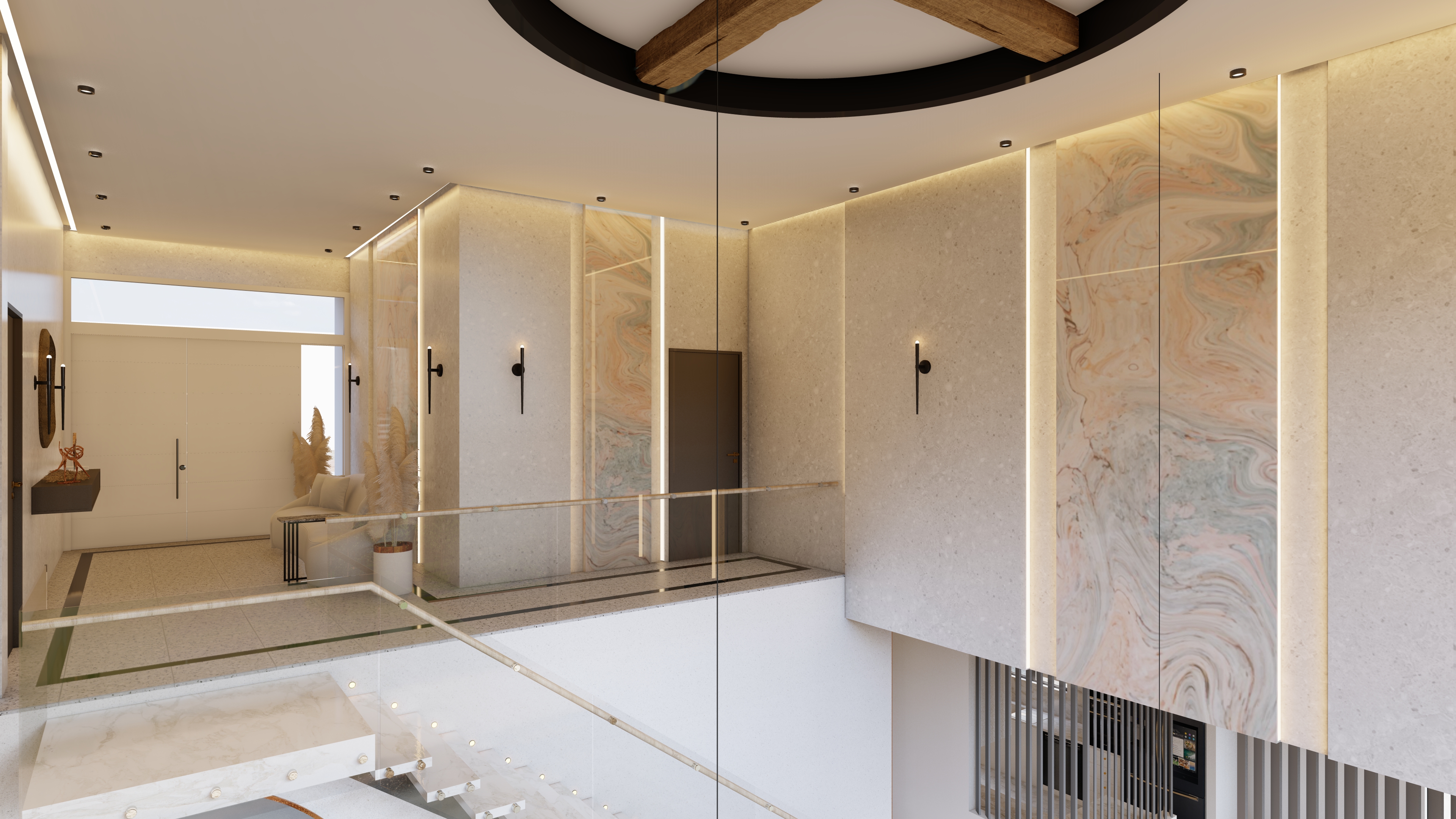 VillaRose 圆形书架设计-8