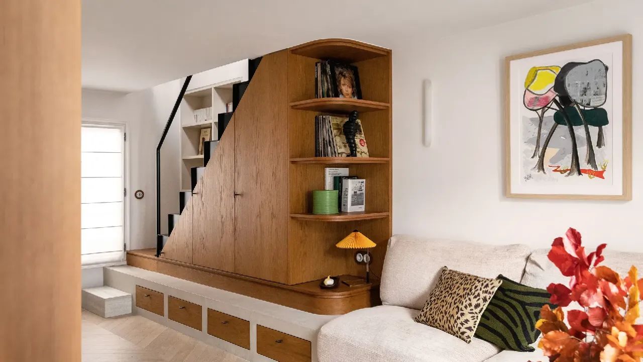 50㎡巴黎小复式公寓设计丨法国巴黎丨Pauline Lorenzi Boisrond-0