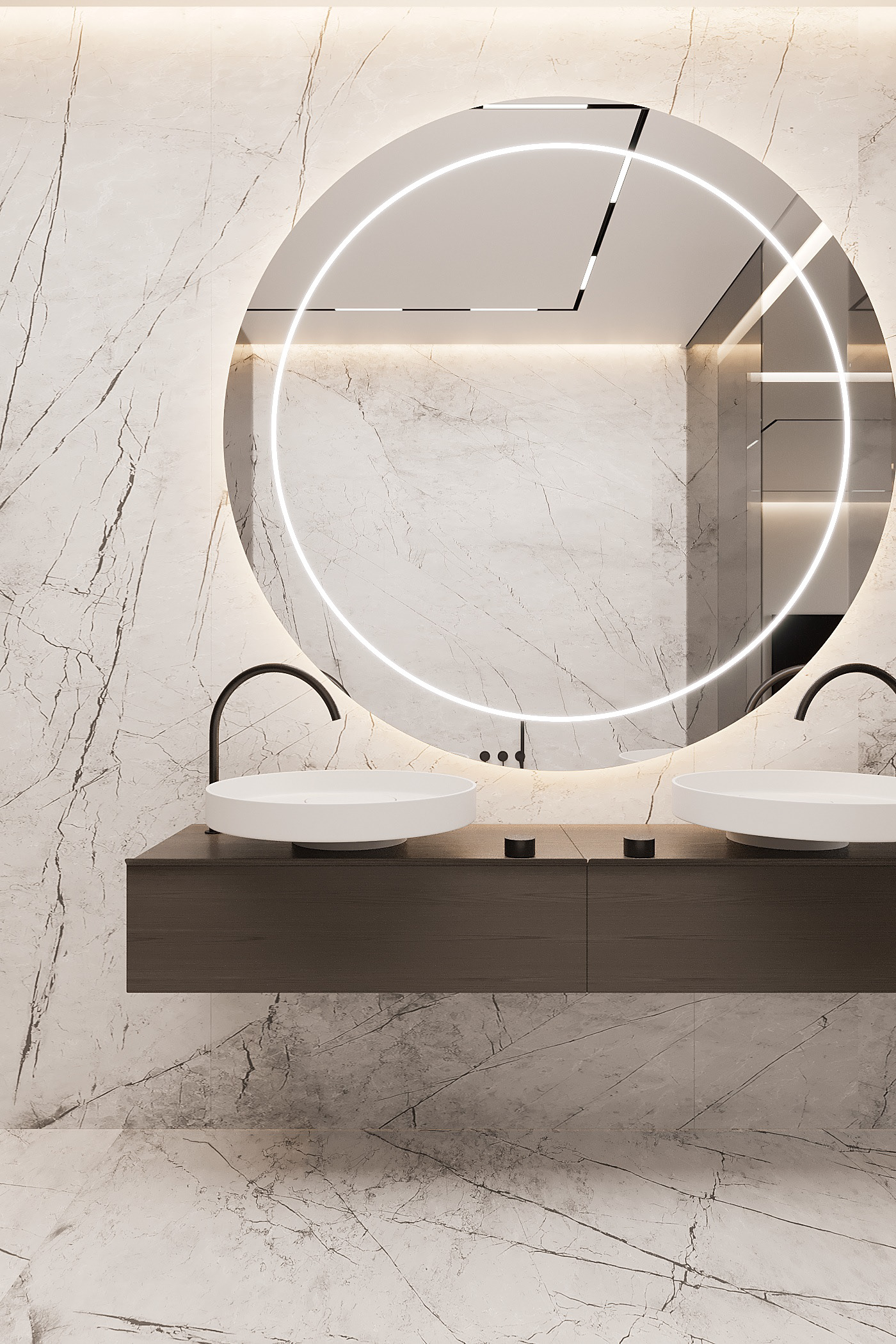 高级黑+简洁白 温和纯粹，回归空间的素净情怀-14