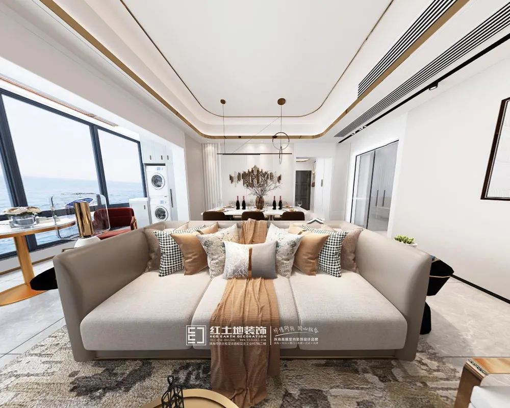 现代轻奢海景大平层,打造优雅魔力空间-23