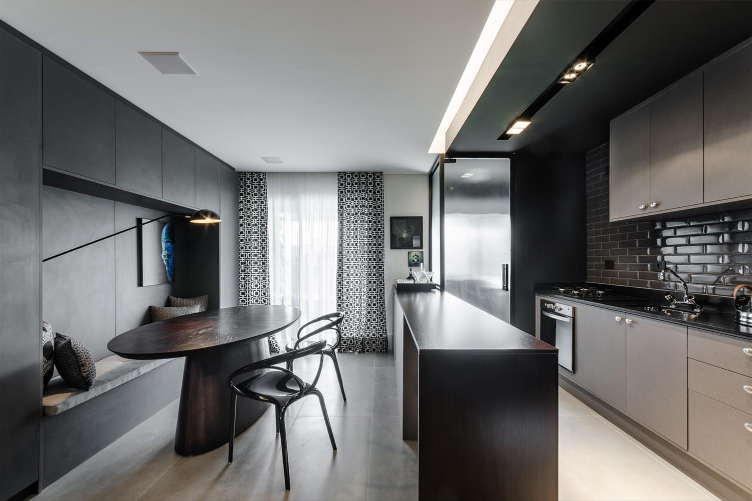 巴西 77 平米公寓 | 现代风格与木质元素的完美结合-4