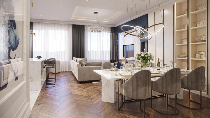 豪华公寓室内装修-9