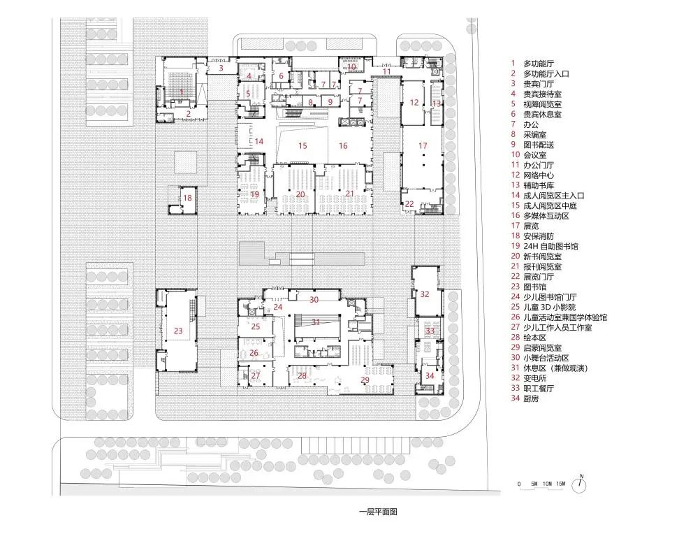 海门市文化中心·图书馆丨中国南通丨东南大学建筑设计研究院有限公司-77
