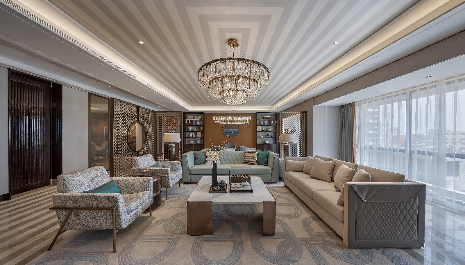 南阳三川玖龍台样板房  青草地装饰设计-14