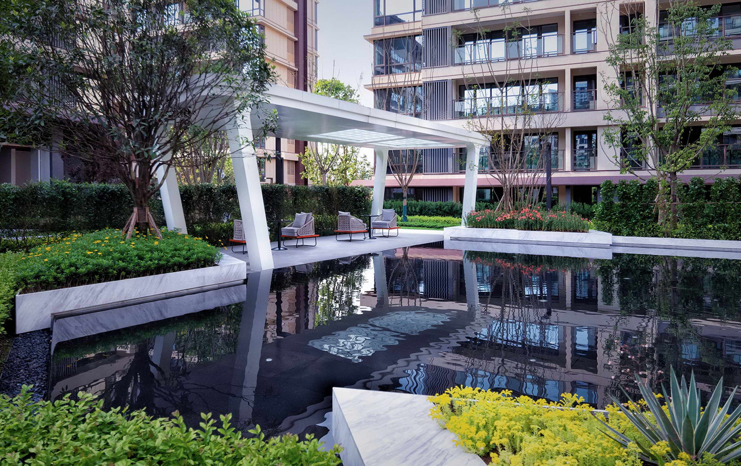 重庆龙湖开元晶蓝二期 | 东方宋式美学融入现代景观设计-18