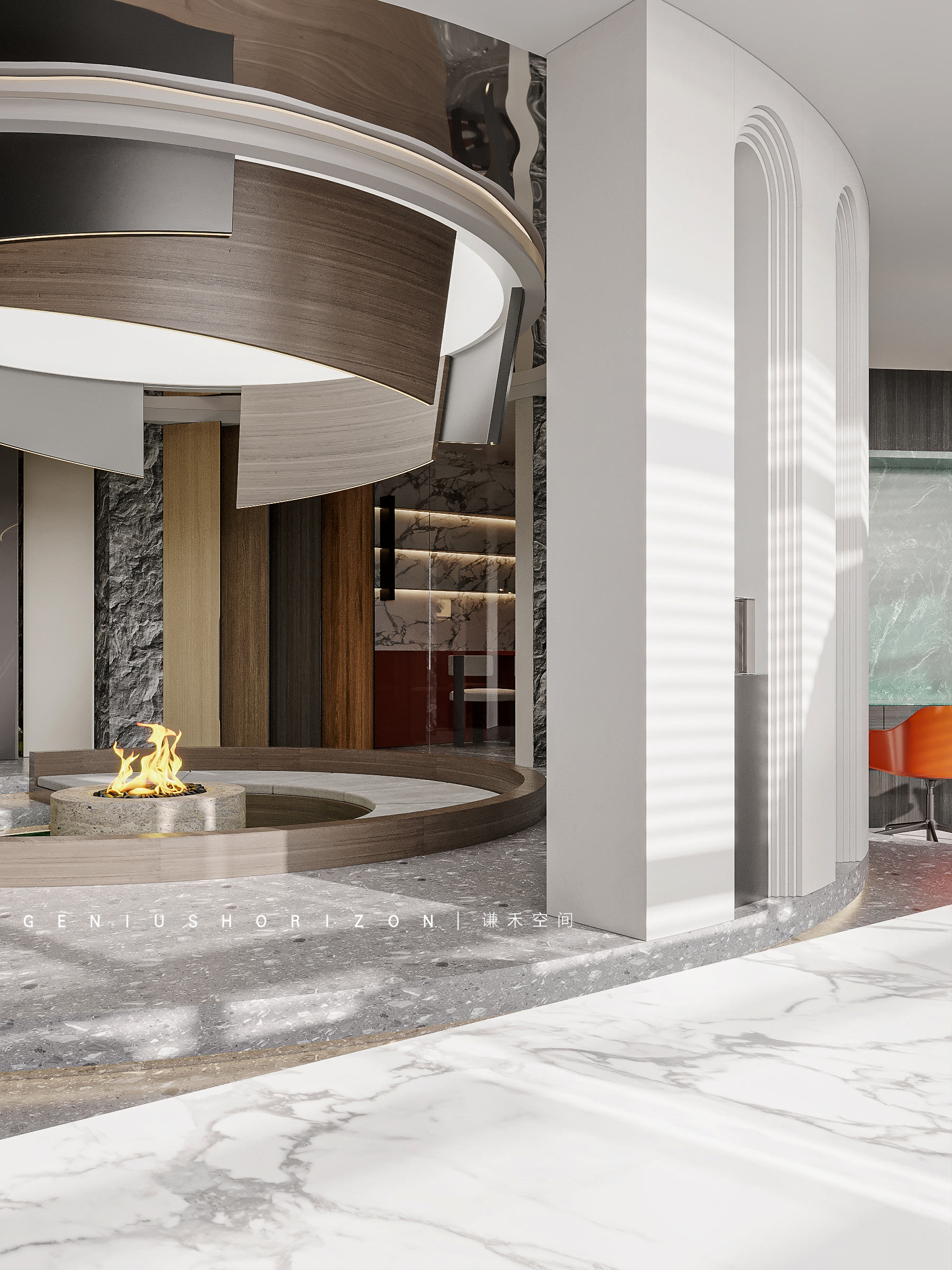 现代木作店效果表现丨谦禾空间设计事务所-13