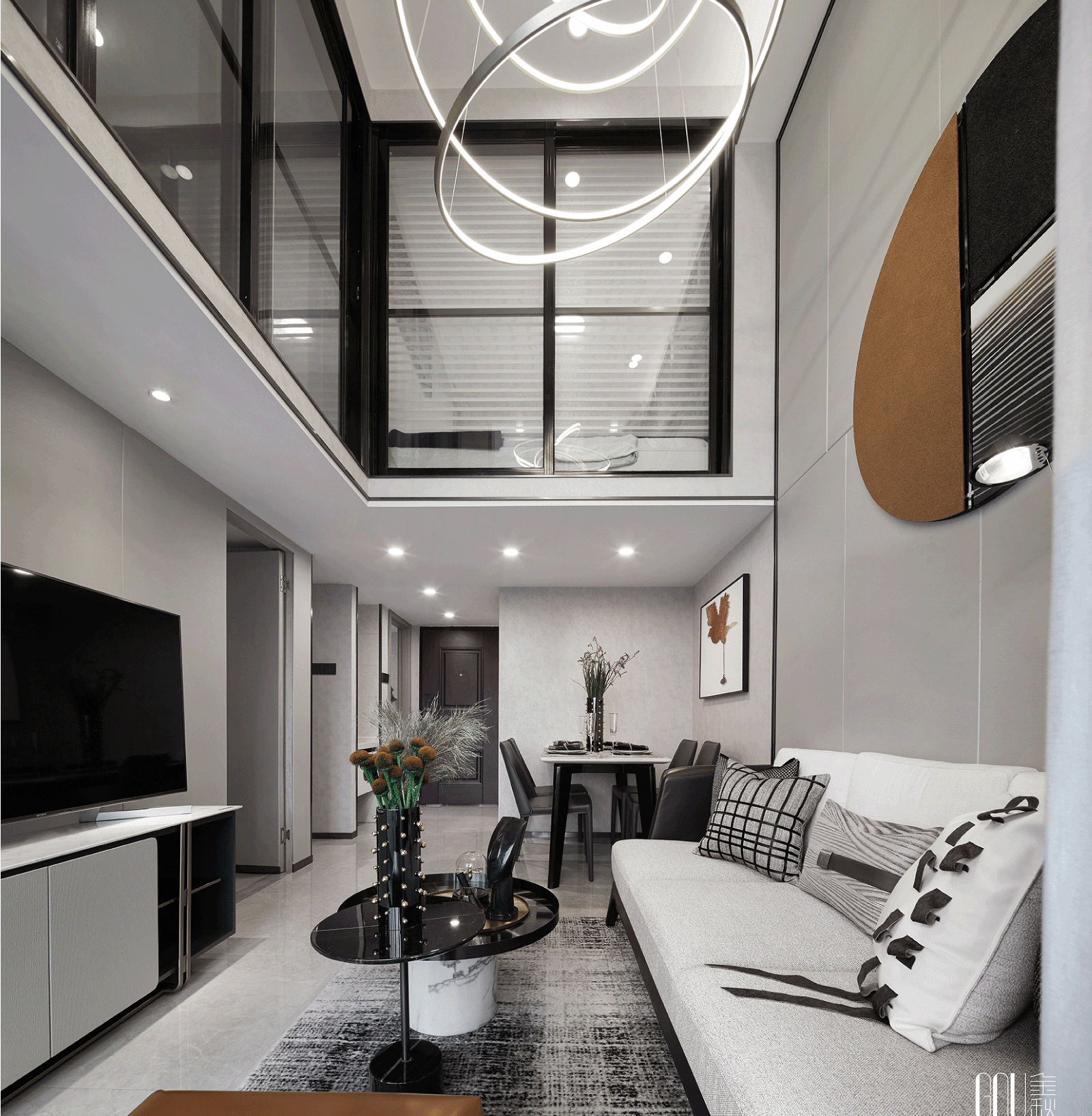 中央松湖 Loft 户型 E&F 室内设计-32