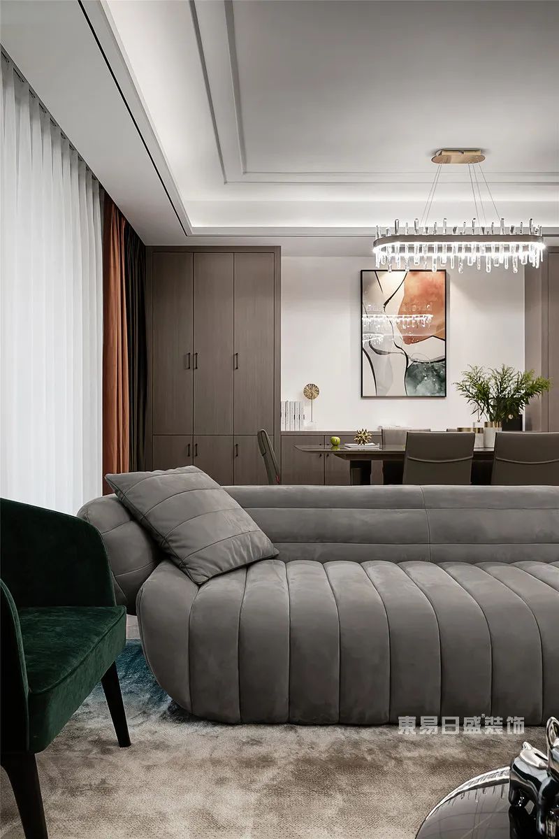 500㎡美式风实拍，瞳孔里开出烟灰色的花朵-16