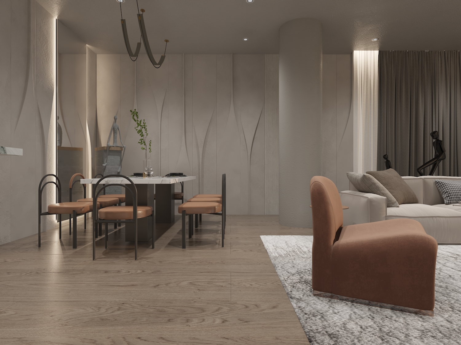 Living Room Design  Modern Elegance-1