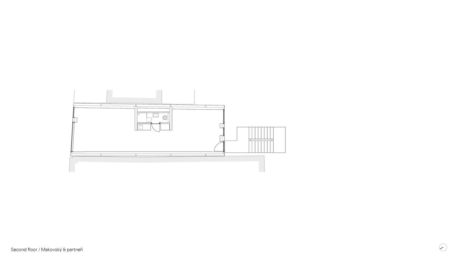 捷克布拉格四层狭长住宅-62