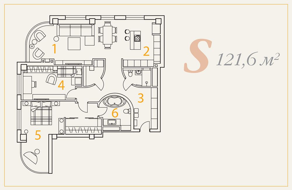 非平凡的典型公寓室内设计丨俄罗斯莫斯科丨建筑师亚历山大·克里维茨基-36