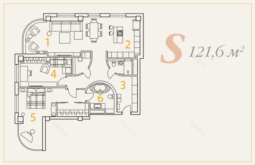 非平凡的典型公寓室内设计丨俄罗斯莫斯科丨建筑师亚历山大·克里维茨基-36