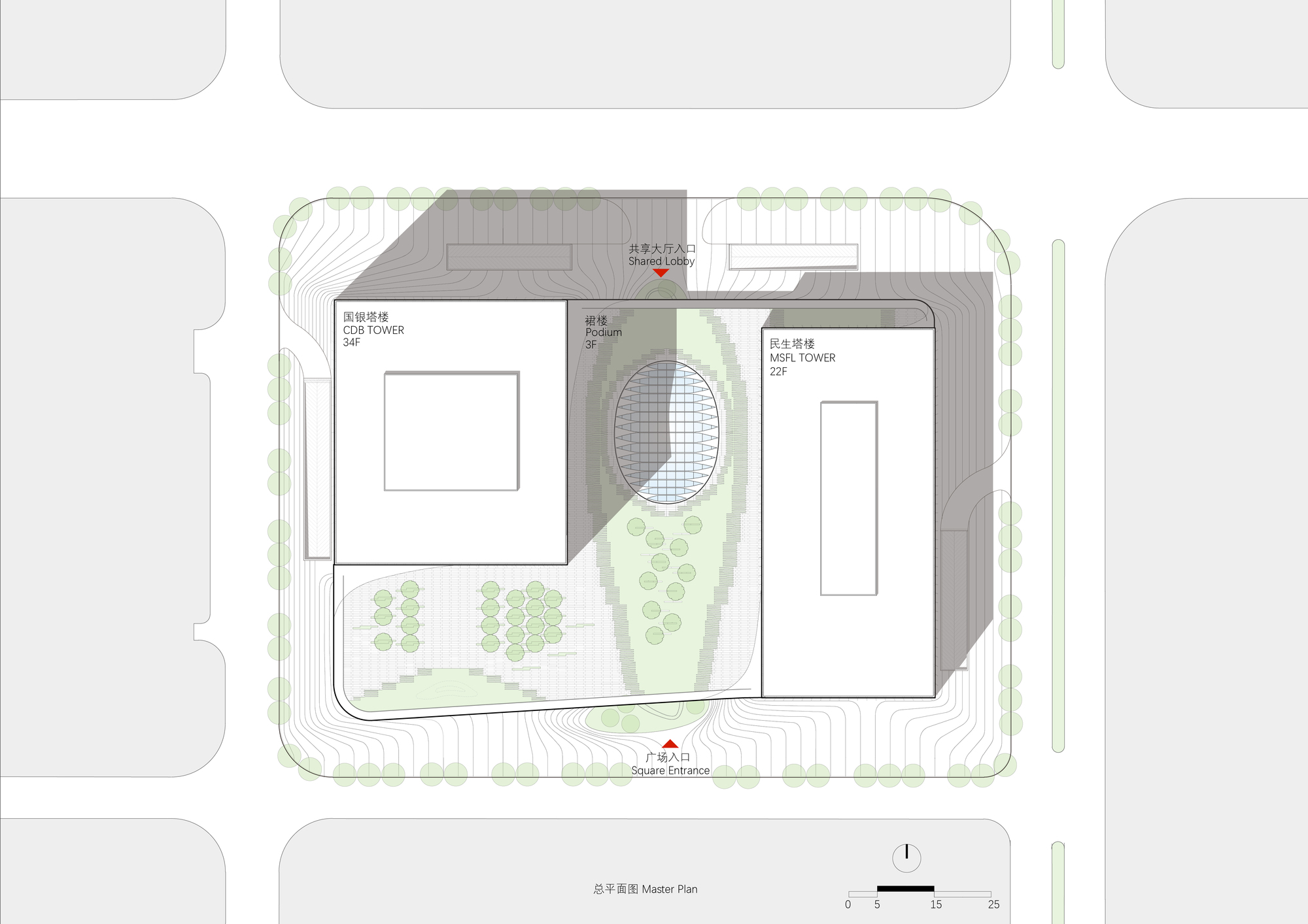 ZHUBO DESIGN丨办公建筑丨CDB Bank & Minsheng Bank Financial Building-35