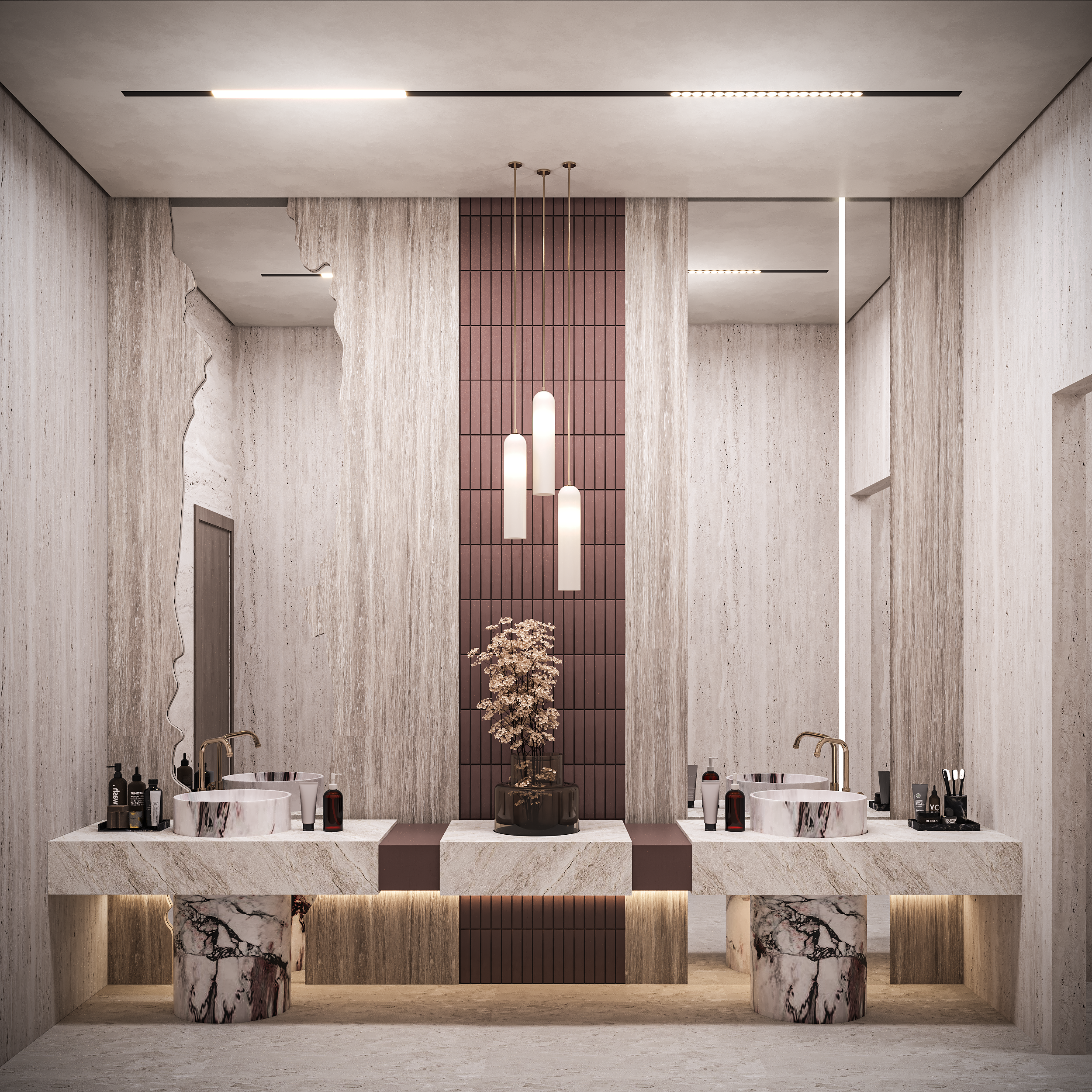 利比亚别墅的客厅卫生间丨Artika Studio-6